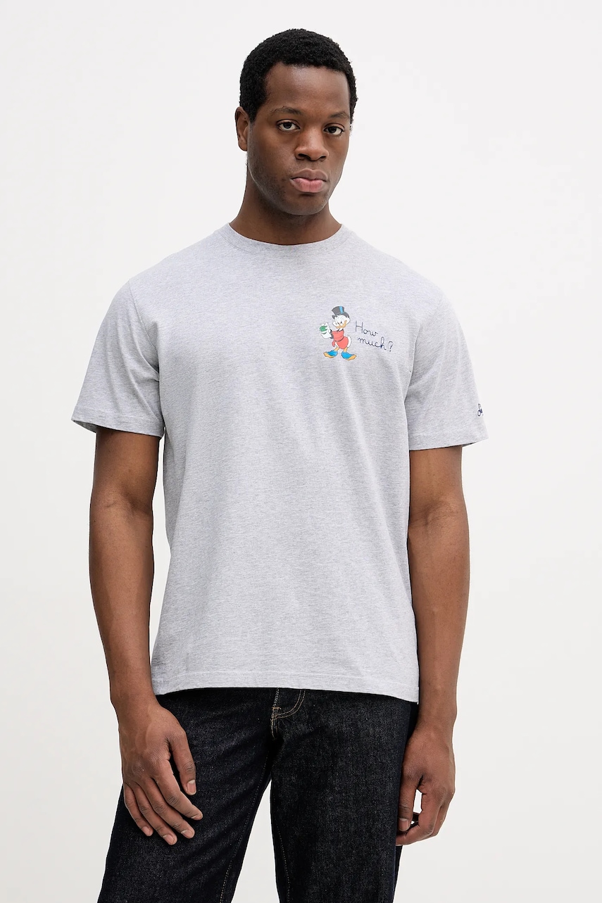 MC2 Saint Barth tricou din bumbac culoarea roz, cu imprimeu