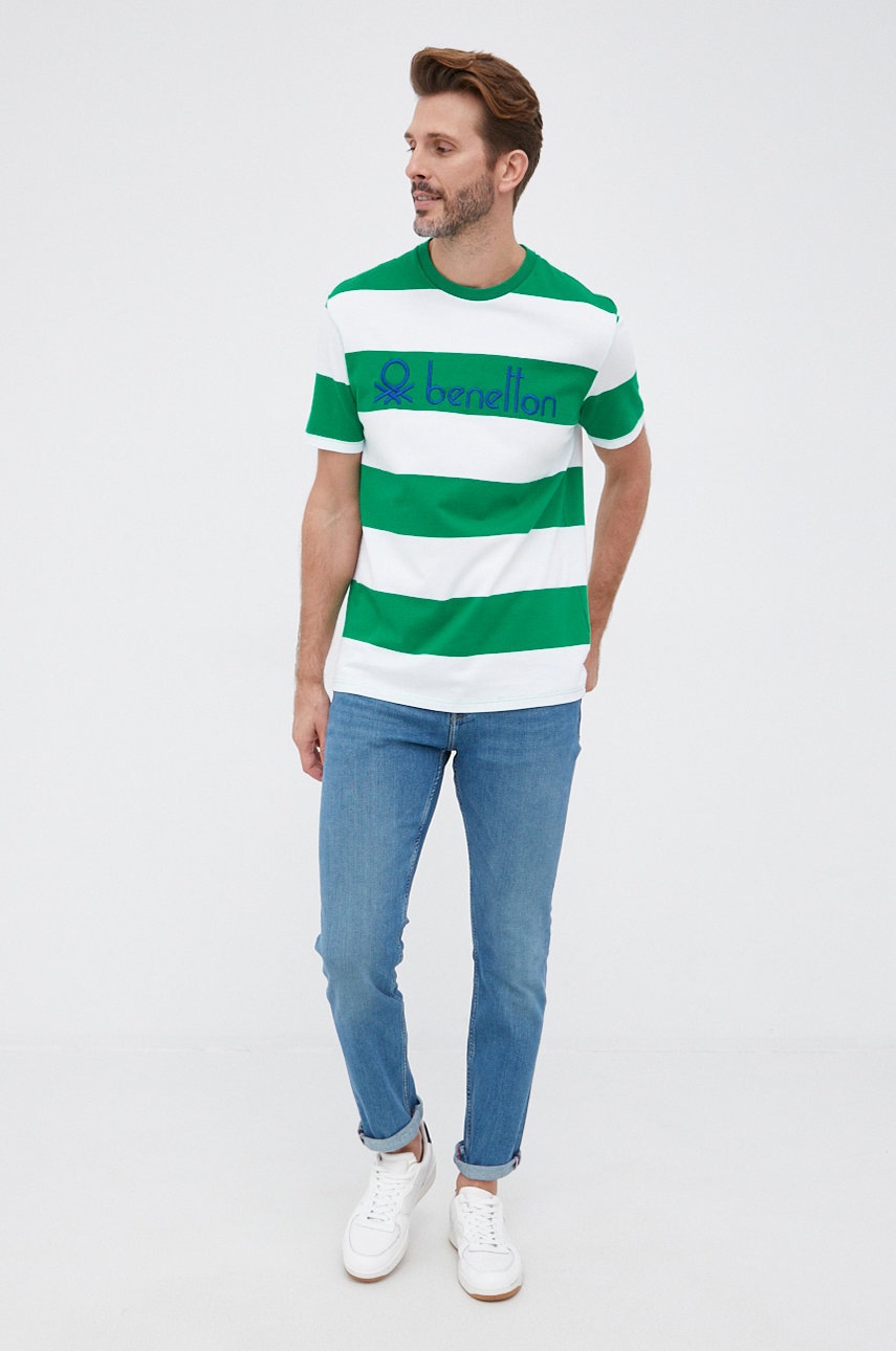 

Хлопковая футболка United Colors of Benetton с узором