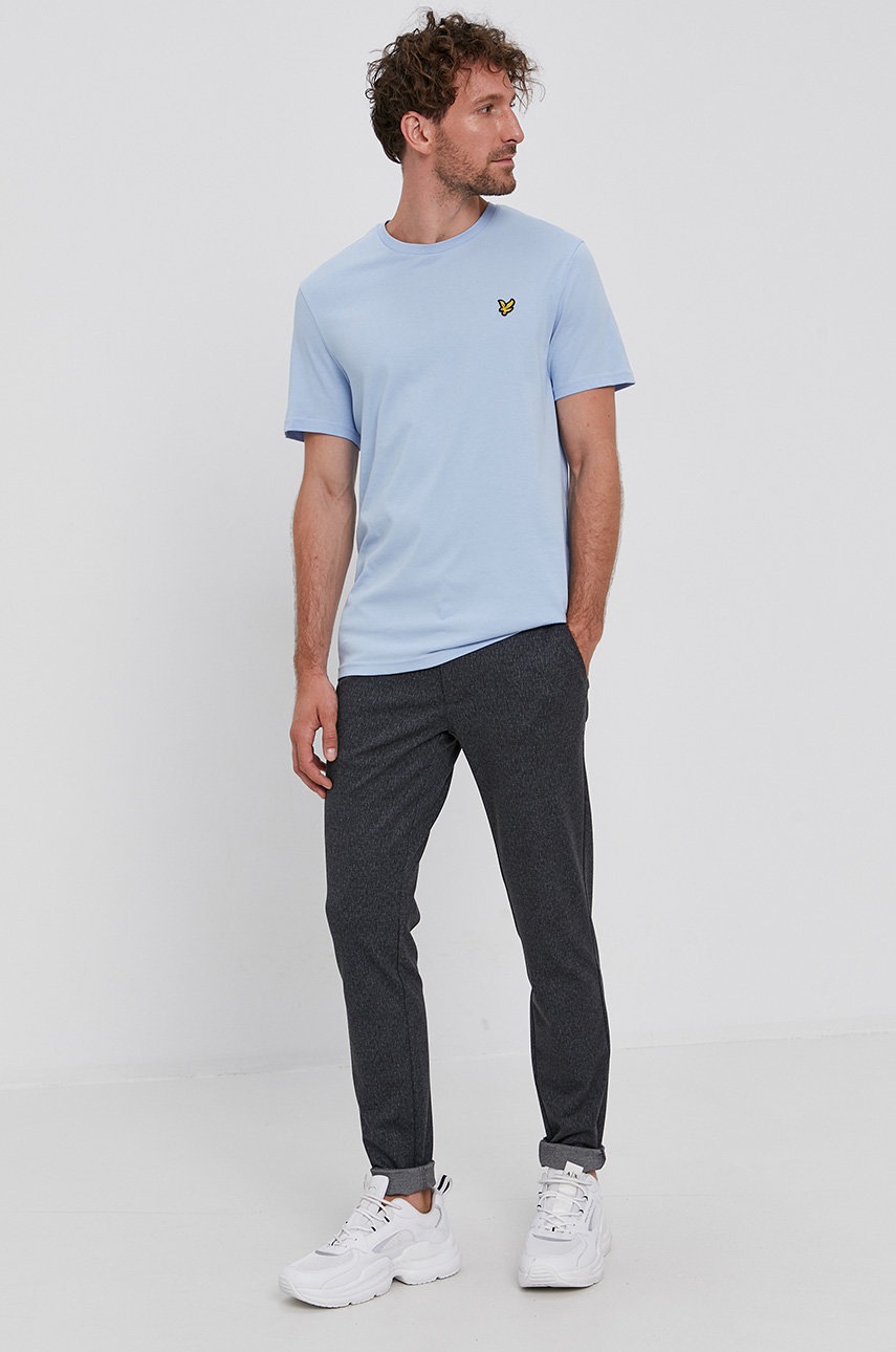 

Lyle & Scott - Памучна тениска, Син