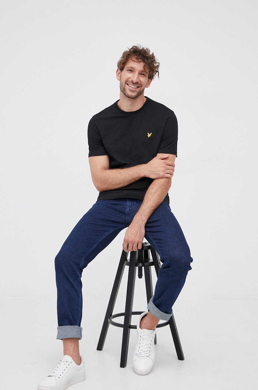 

Lyle & Scott - Памучна тениска, Черен
