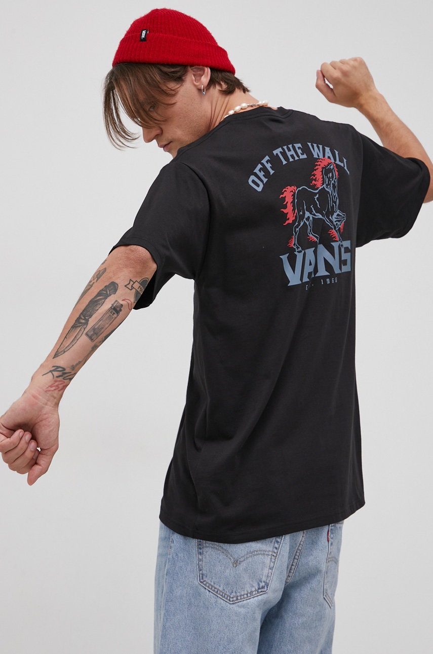 

Vans - Памучна тениска, Черен