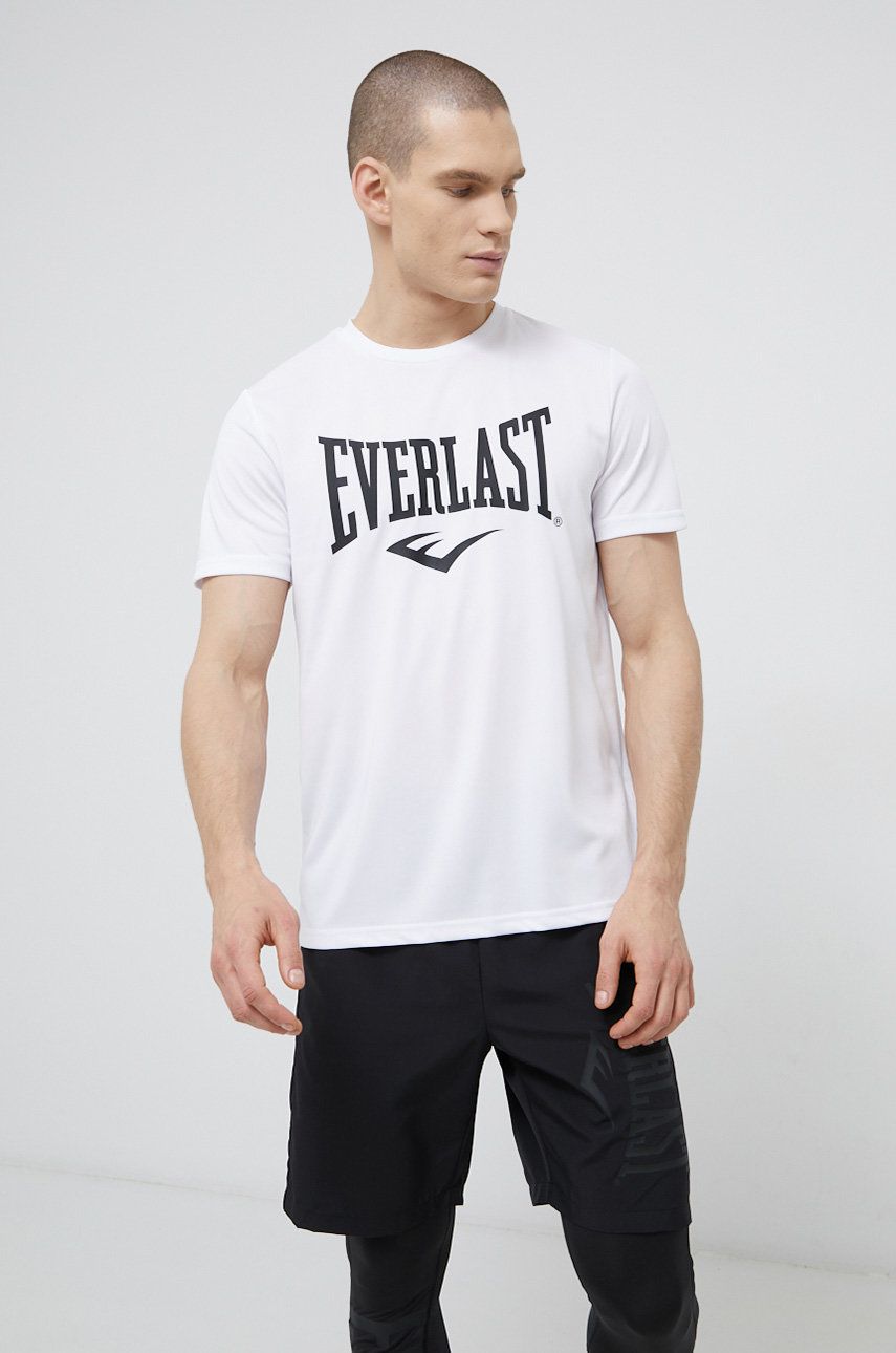 Tričko Everlast bílá barva, s potiskem - bílá -  100% Polyester