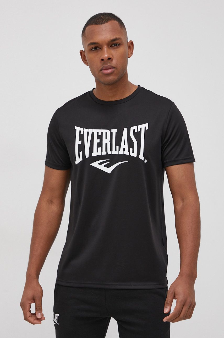 Everlast Tricou culoarea negru, cu imprimeu