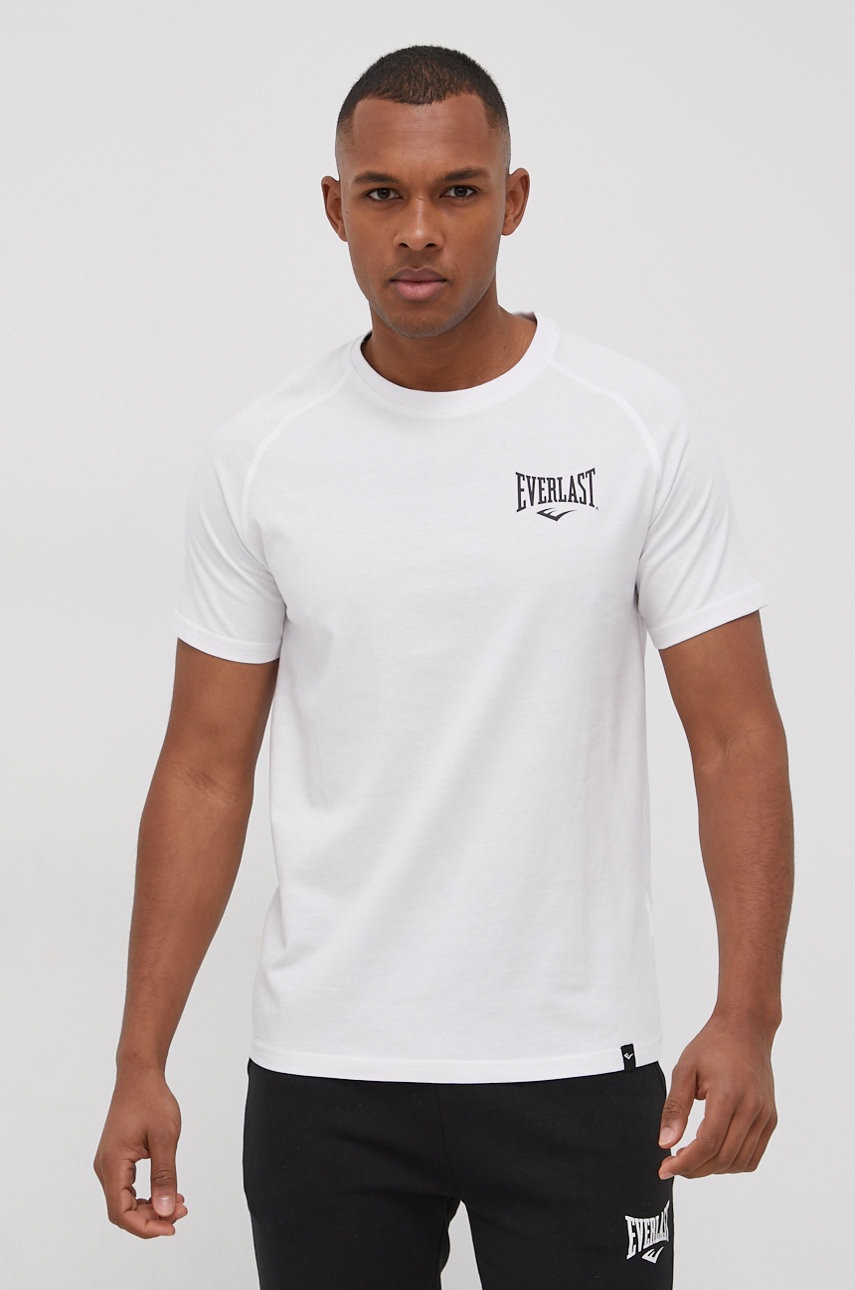 Everlast Tricou din bumbac culoarea alb, cu imprimeu