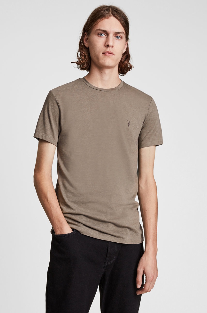 

Бавовняна футболка AllSaints гладкий