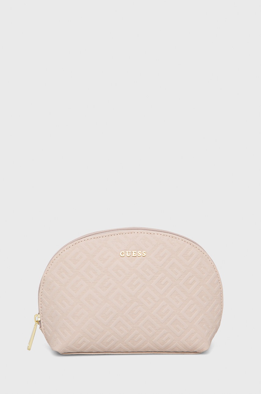 

Козметична чанта Guess в розово, Розов