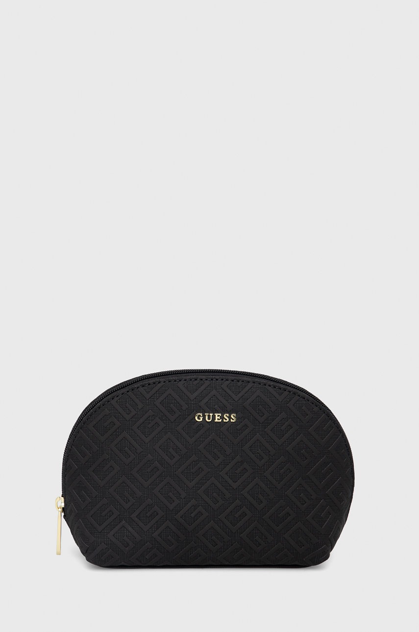 

Козметична чанта Guess в черно, Черен