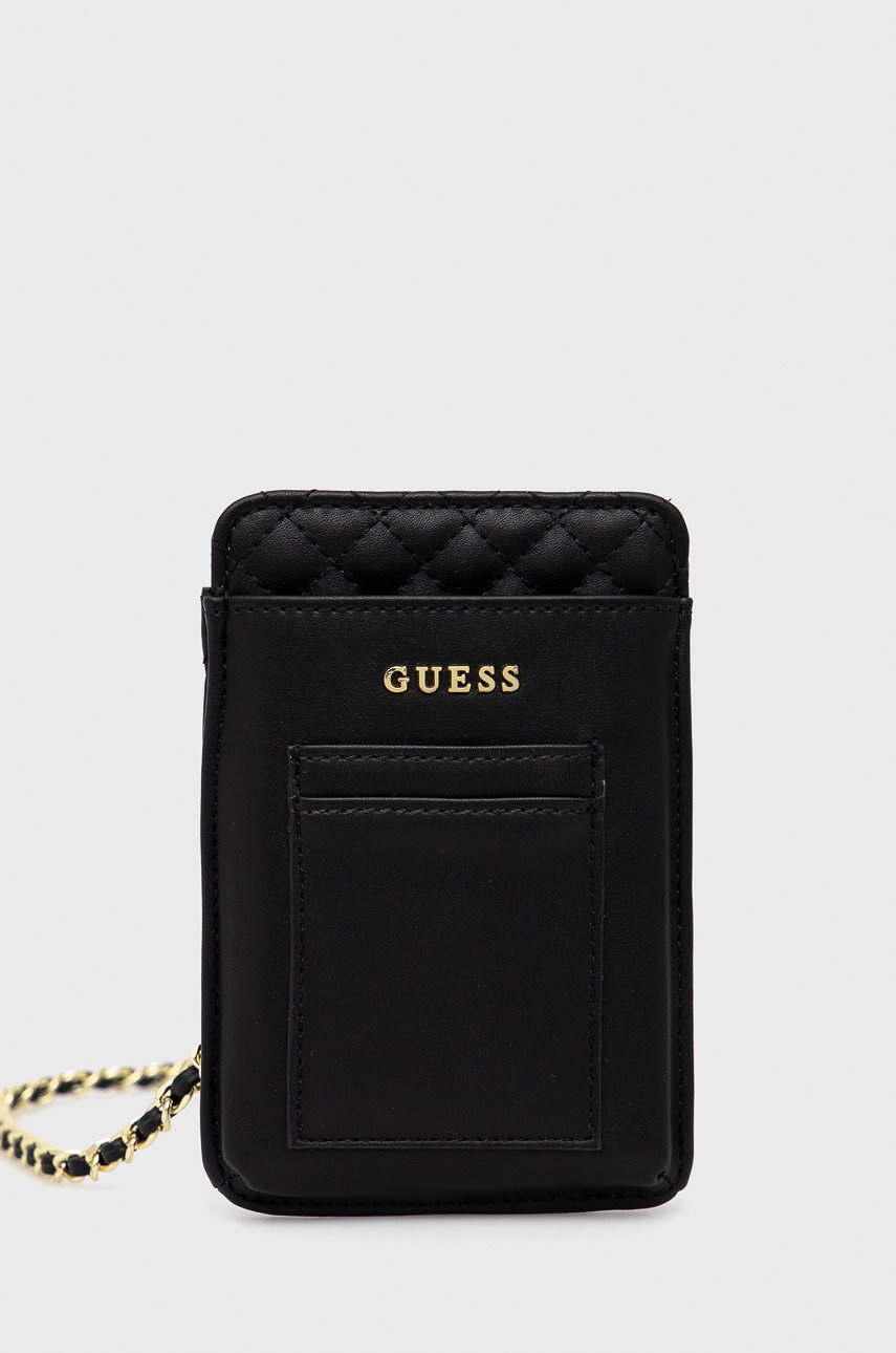 

Калъф за телефон Guess в черно, Черен