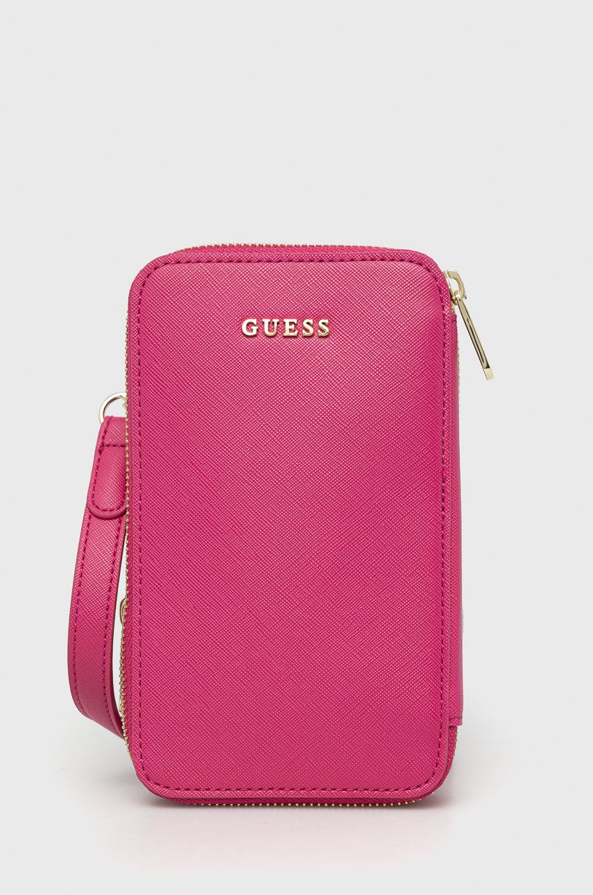 Obal na mobil Guess ružová farba