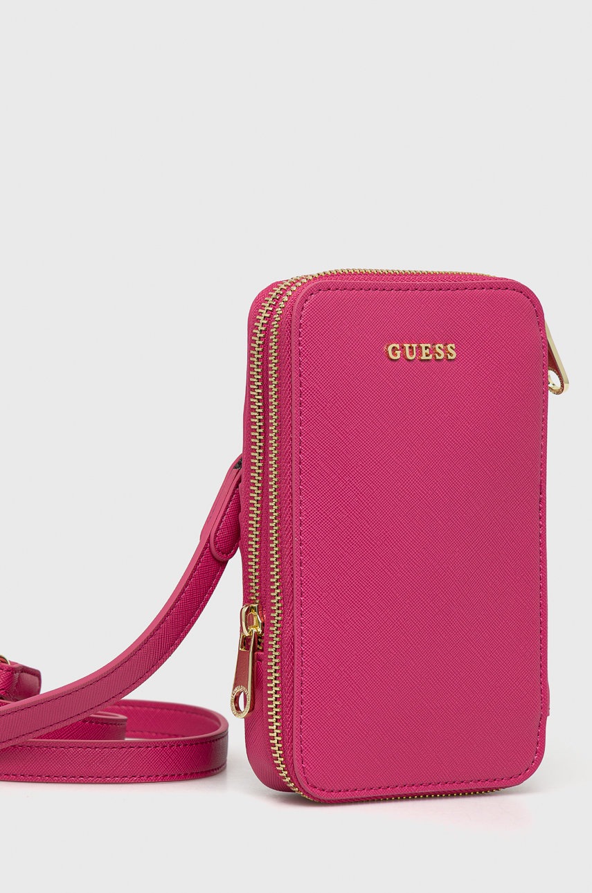 

Чехол для телефона Guess цвет розовый