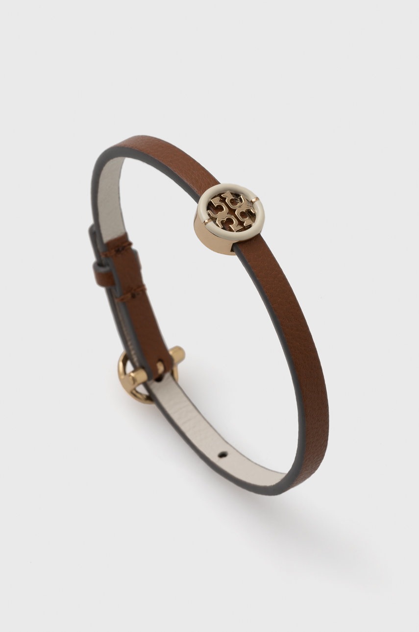 

Кожена гривна Tory Burch дамска, Кафяв