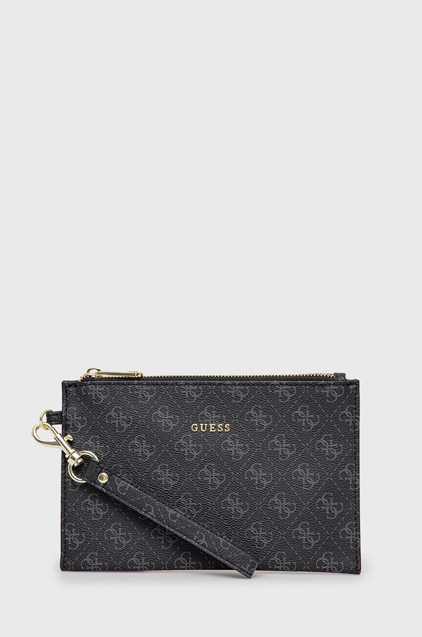 

Козметична чанта Guess в черно, Черен