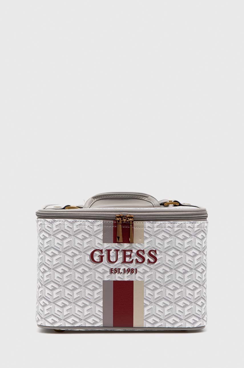 

Козметична чанта Guess в бяло, Бял