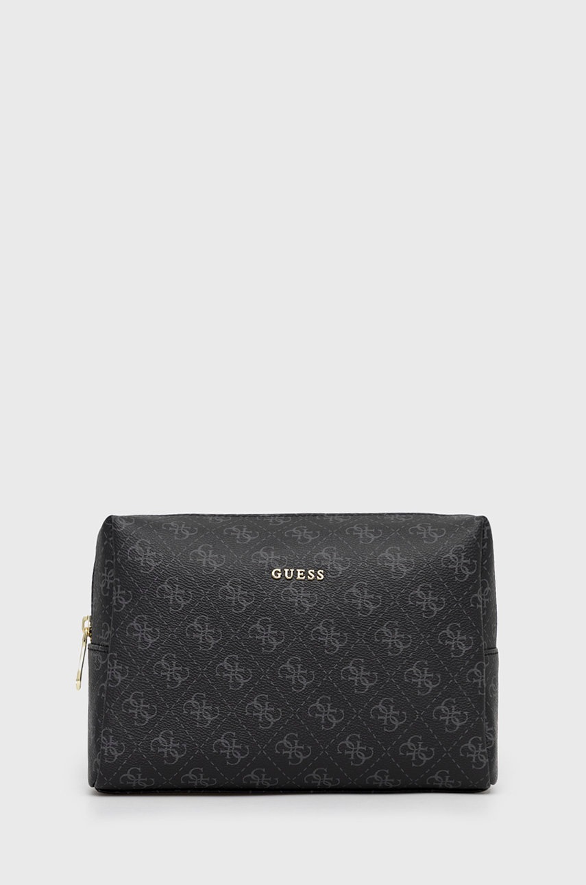 

Козметична чанта Guess в черно, Черен