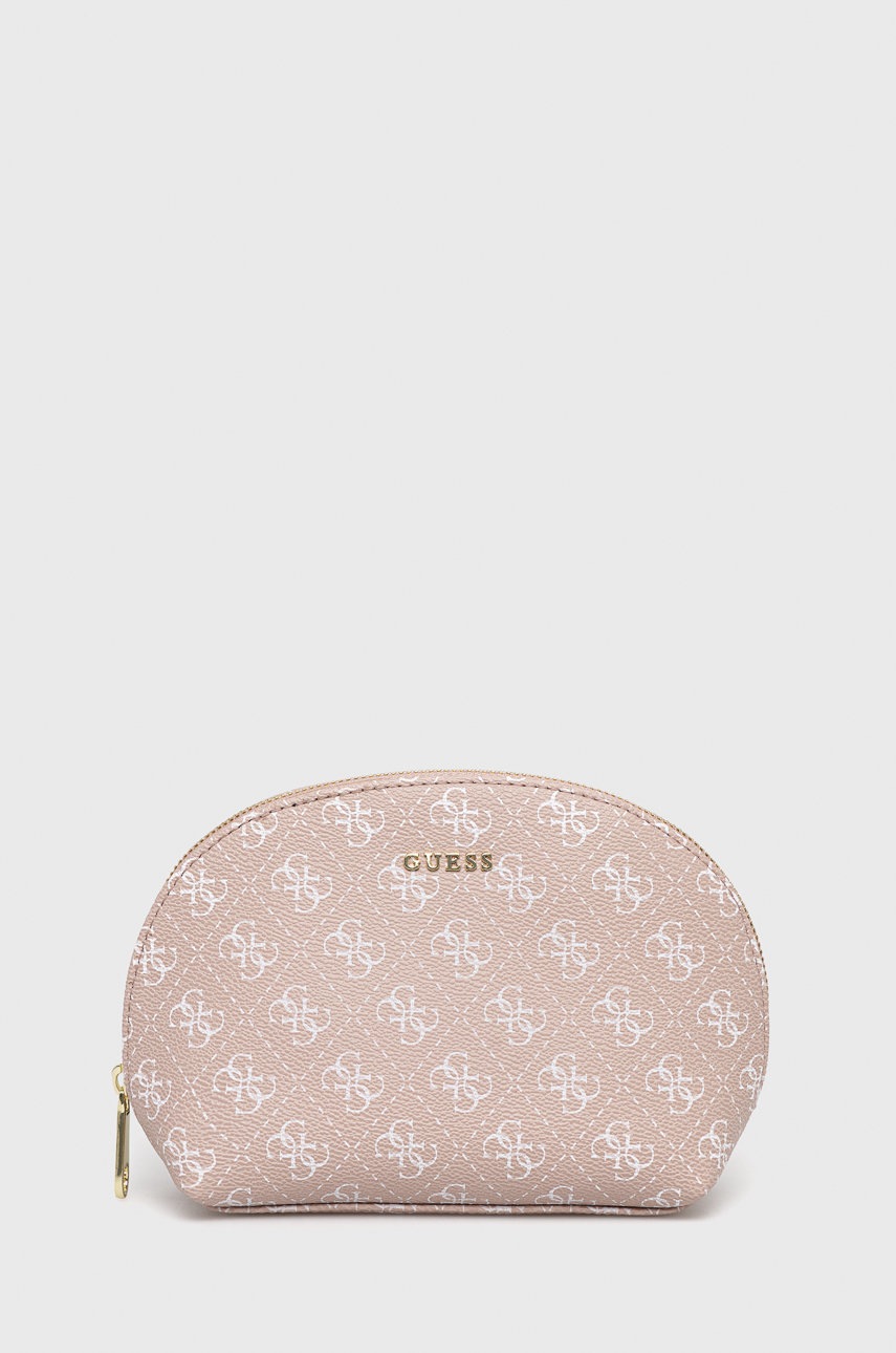 

Козметична чанта Guess в розово, Розов