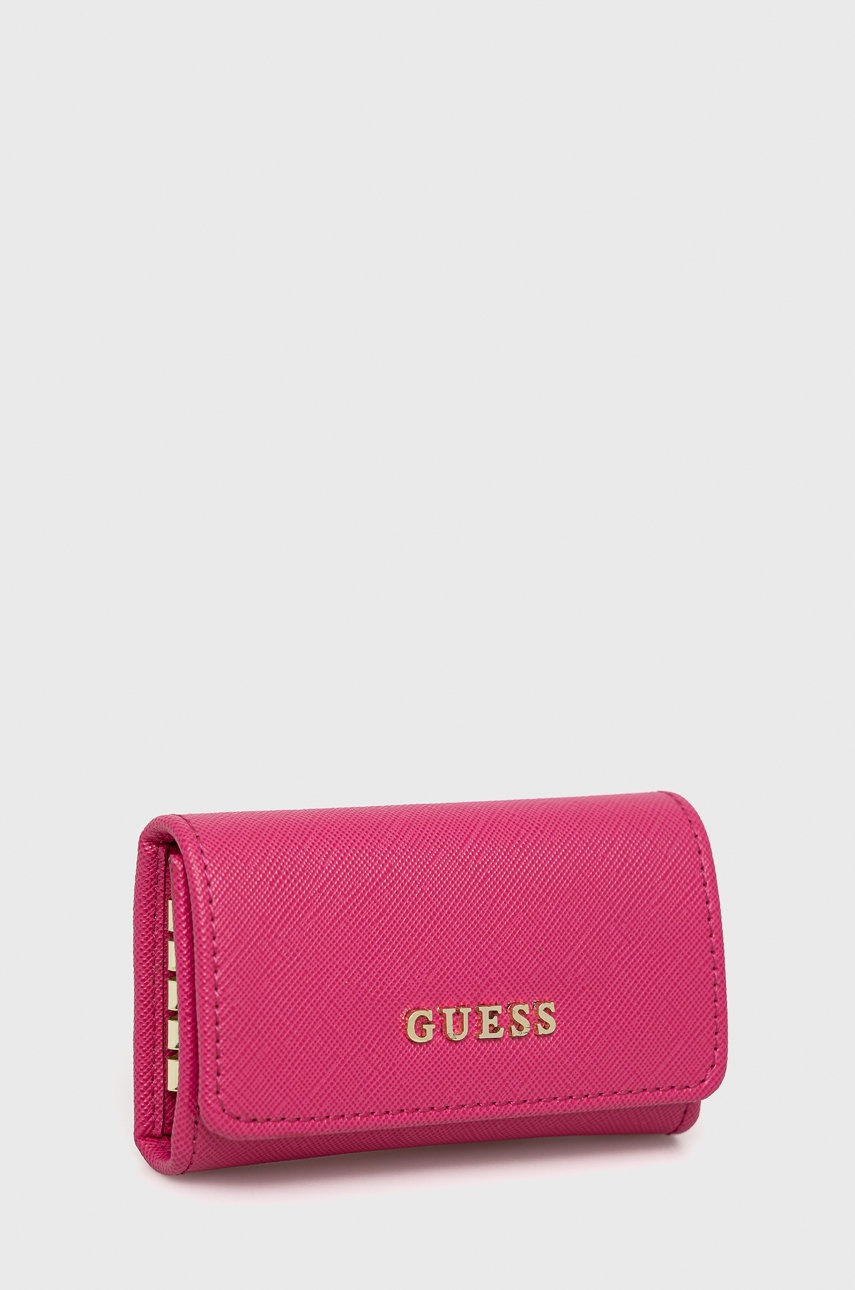 

Чохол для ключів Guess жіночий колір фіолетовий