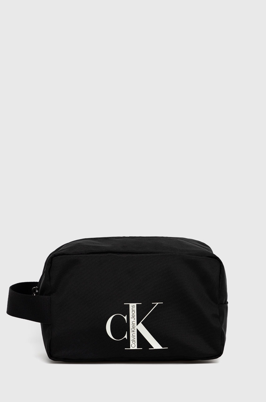 

Козметична чанта Calvin Klein Jeans в черно, Черен