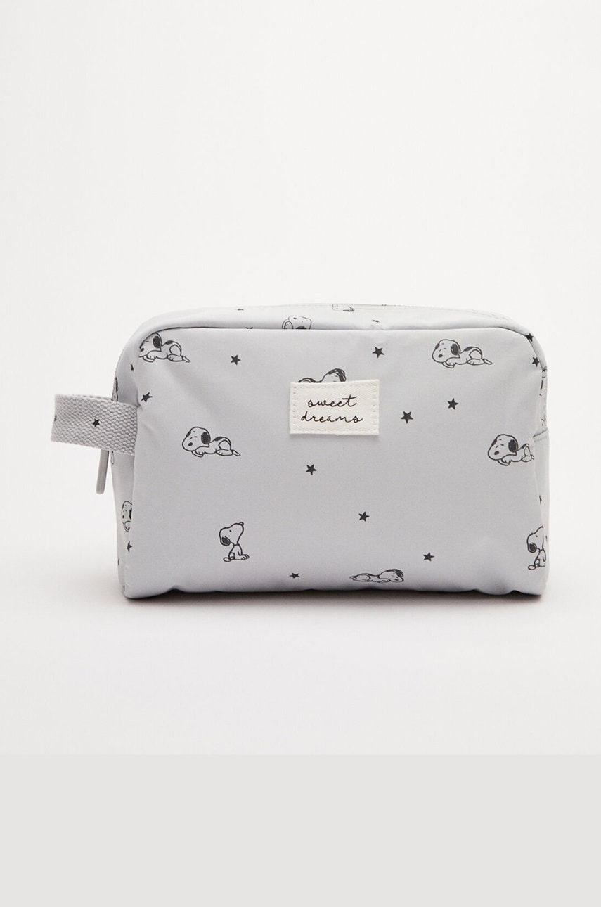 Women'secret portfard snoopy culoarea gri
