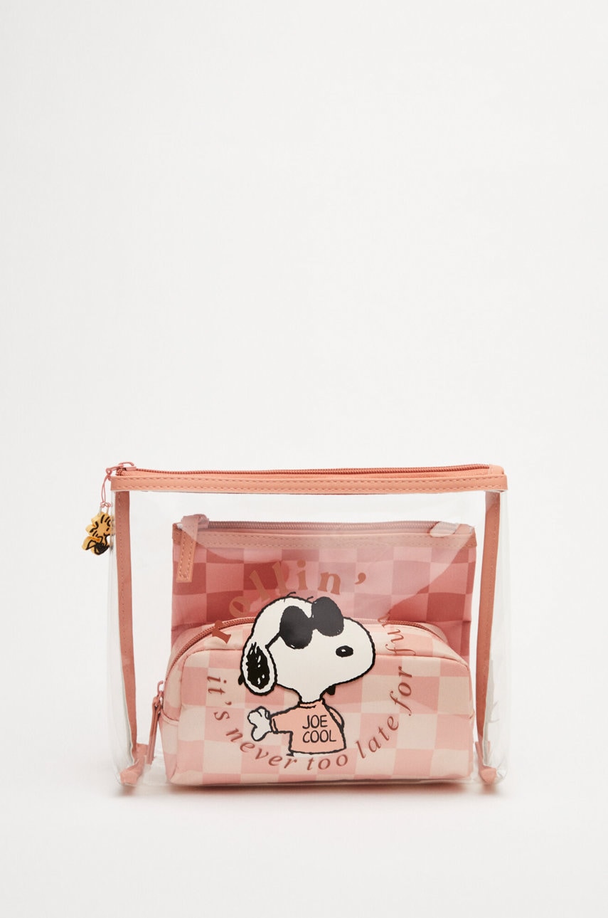 Women'secret portfard snoopy 3-pack culoarea portocaliu