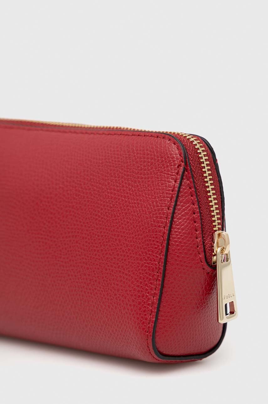 

Шкіряна косметичка Furla Ares колір червоний