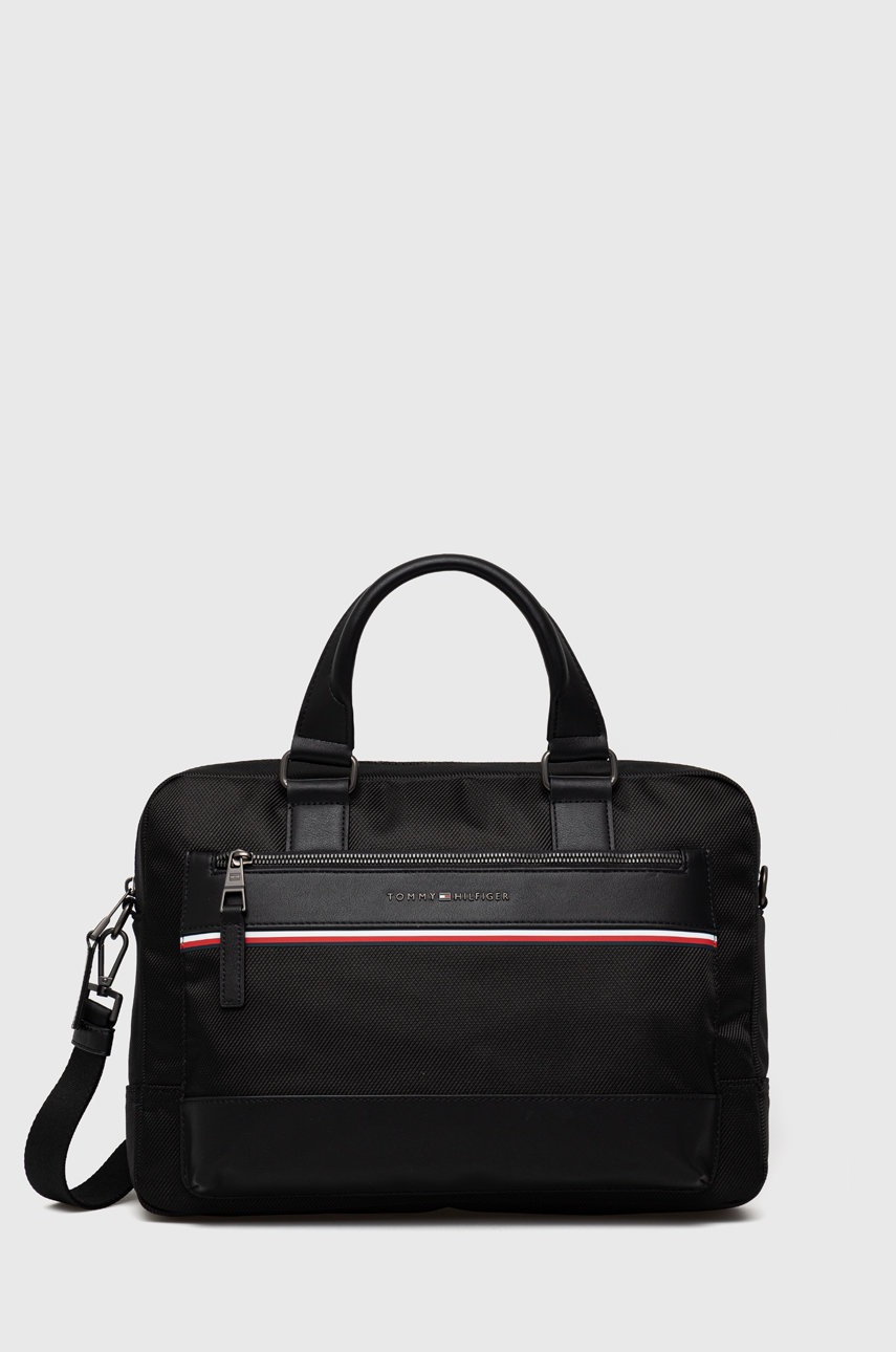 taska-na-notebook-tommy-hilfiger-cerna-barva