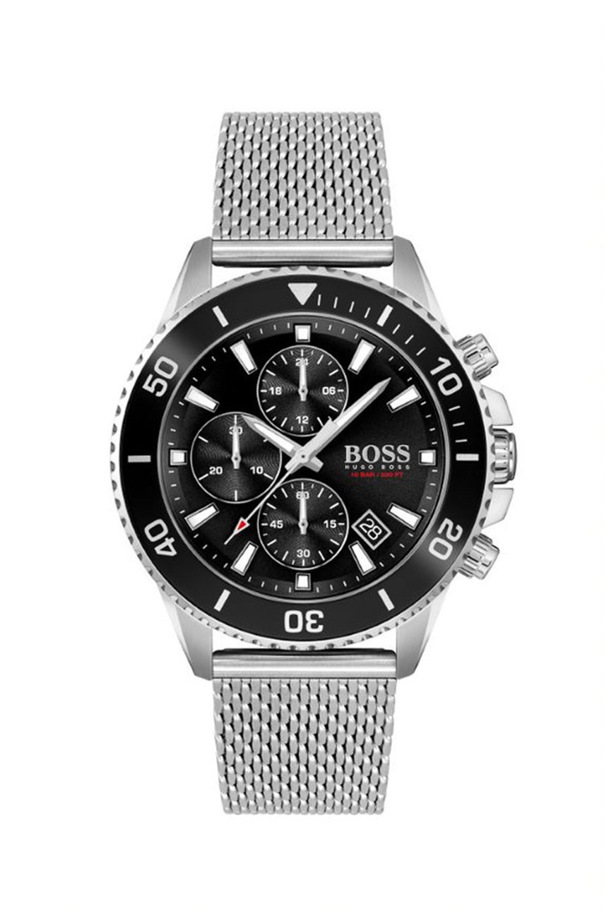 

Годинник BOSS чоловічий колір срібний