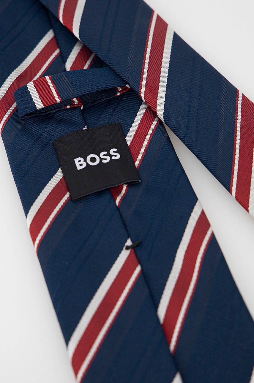

Галстук из смесового шелка BOSS цвет синий
