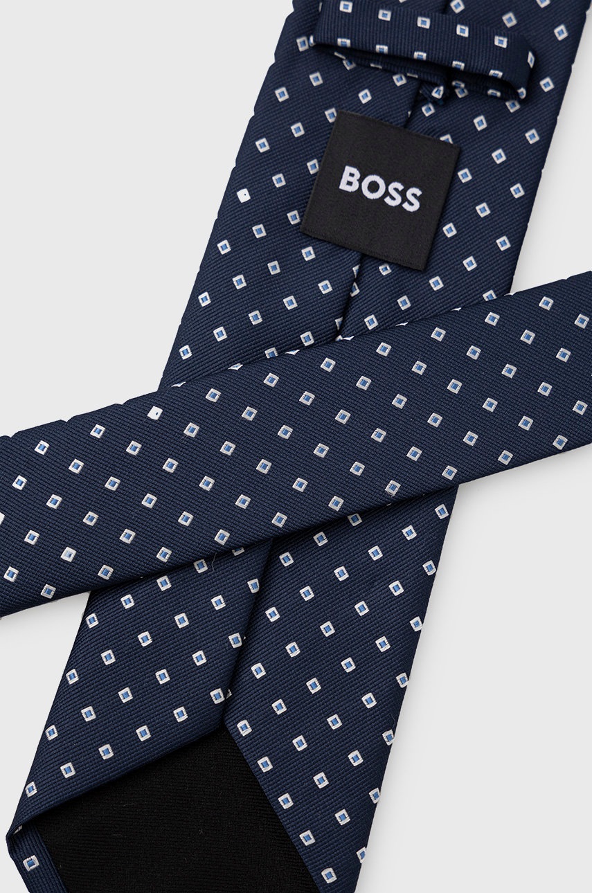 

Галстук из смесового шелка BOSS цвет синий
