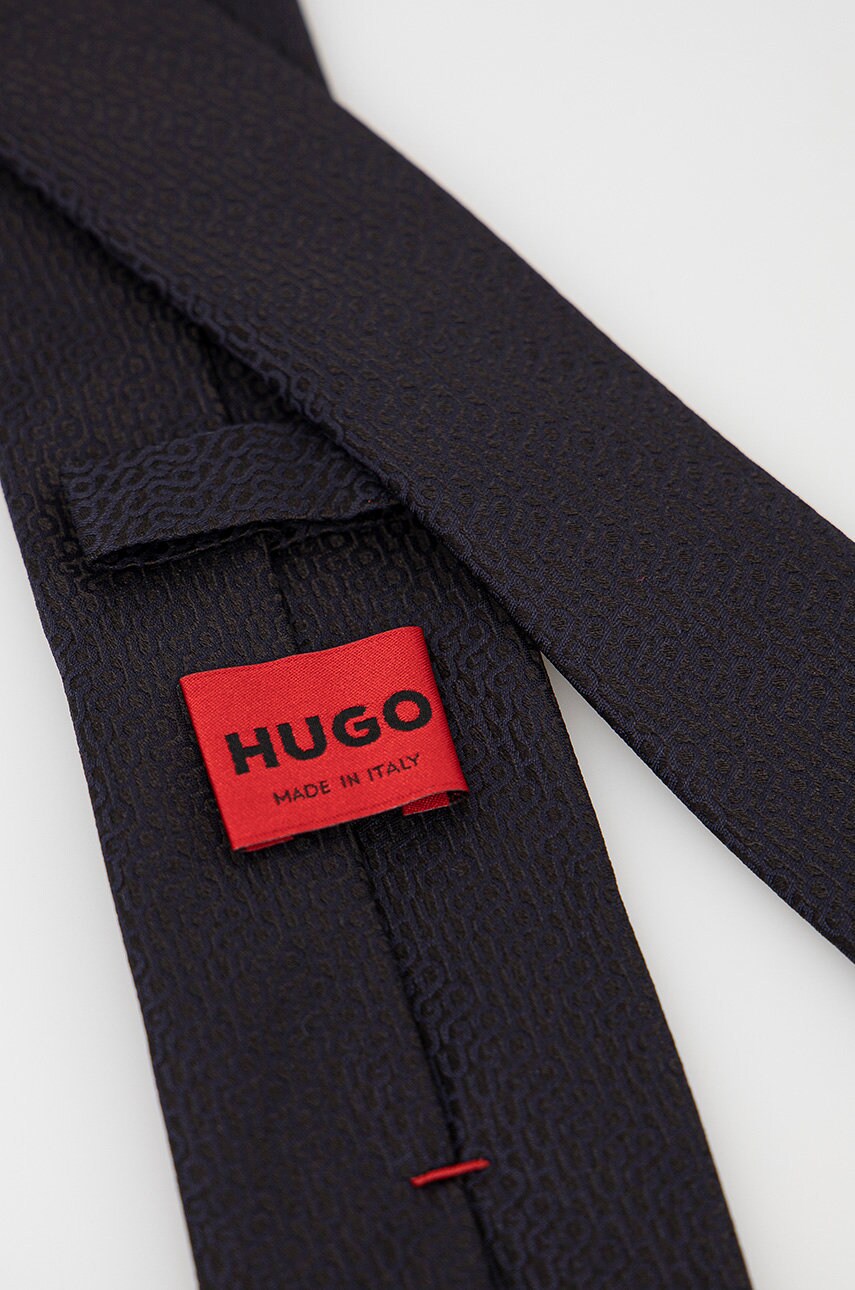 

Шовковий галстук HUGO колір синій