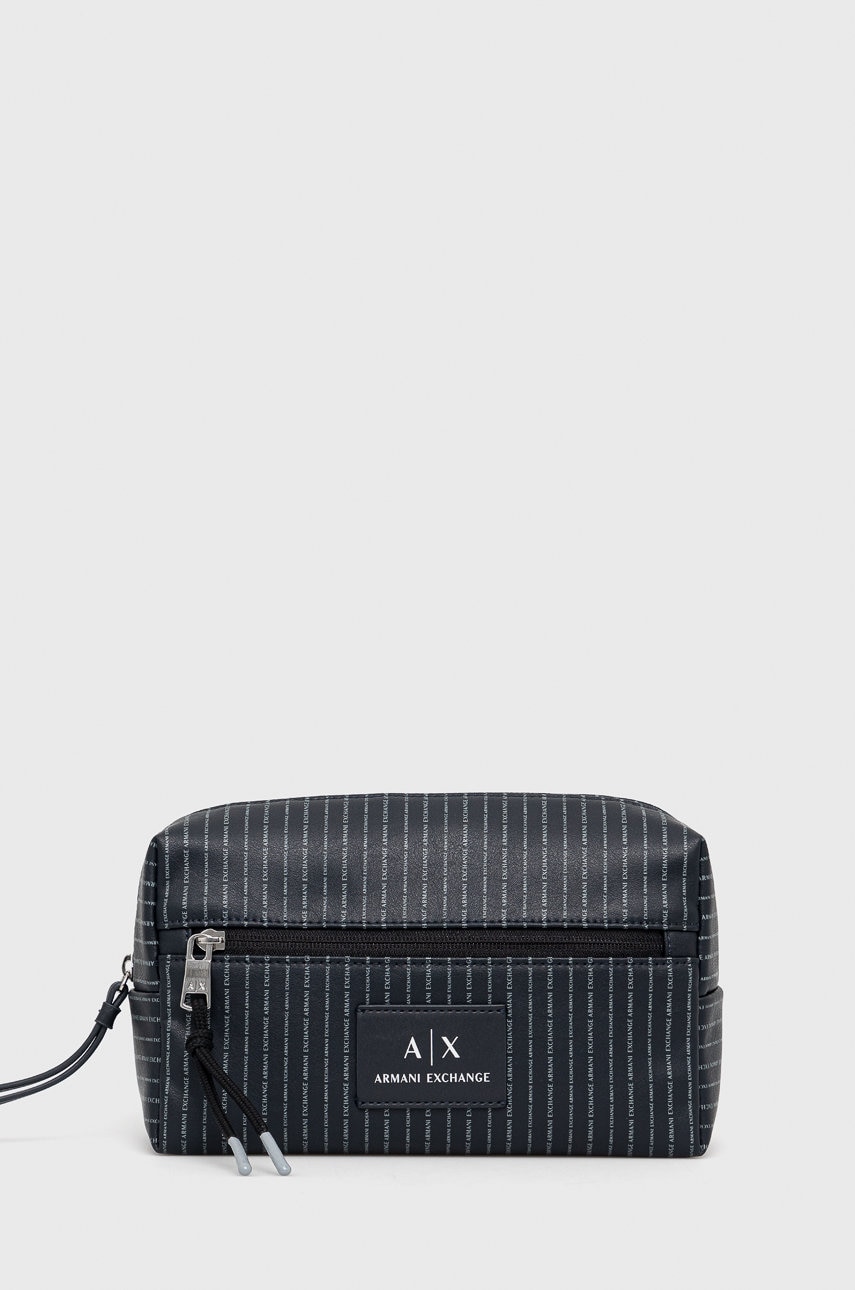 Armani Exchange portfard culoarea albastru marin