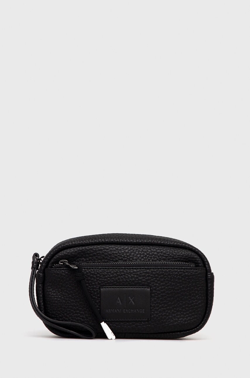 Armani Exchange portfard culoarea negru