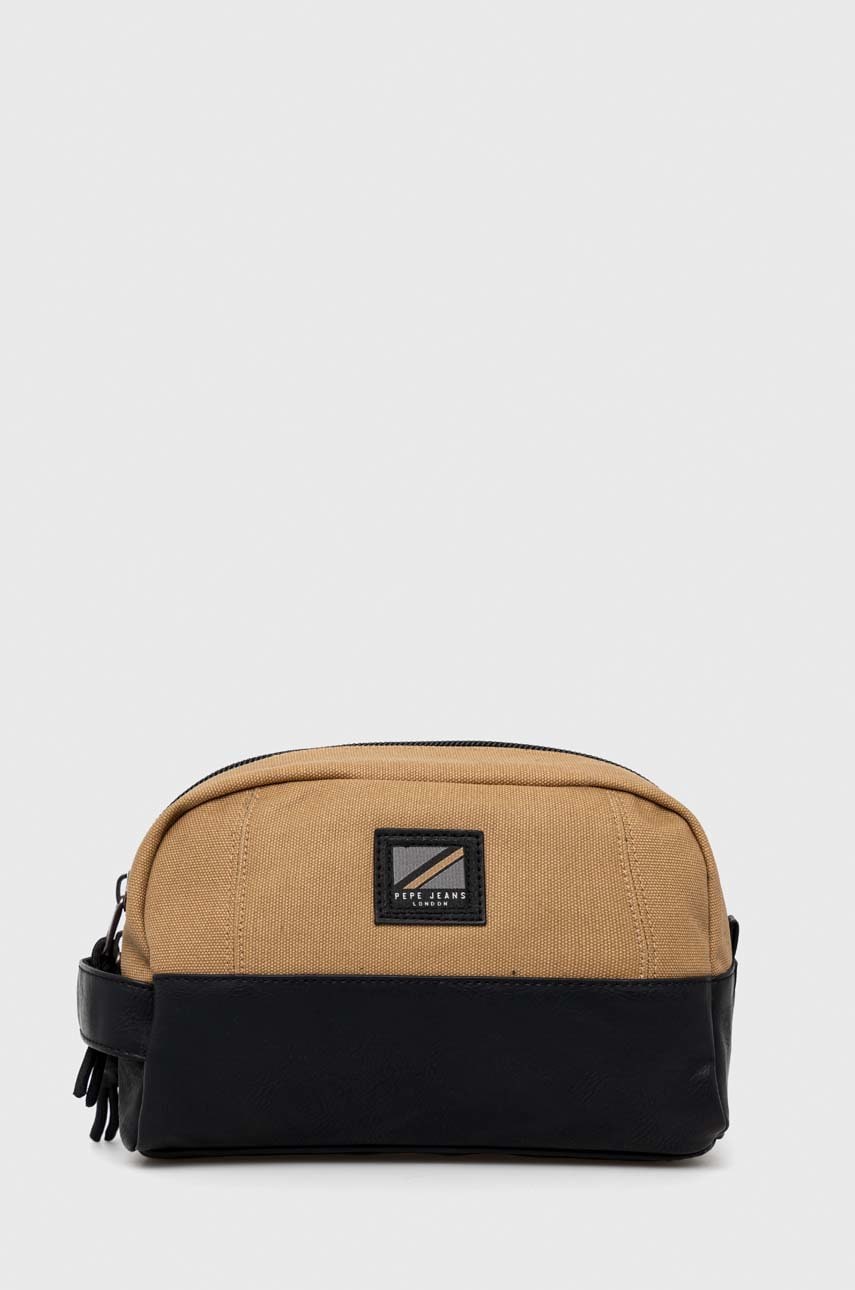 Pepe jeans portfard adap culoarea bej