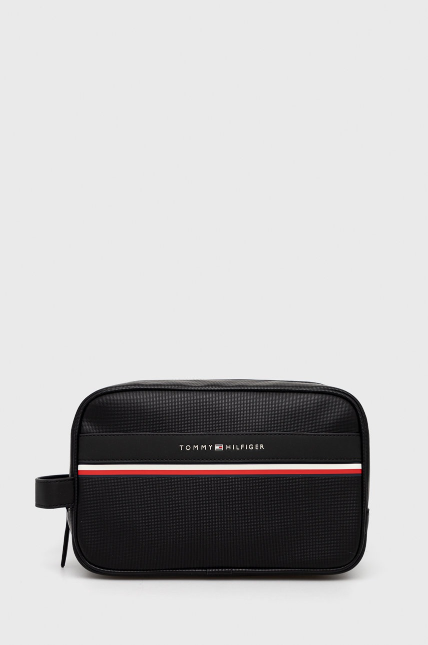 

Козметична чанта Tommy Hilfiger в черно, Черен
