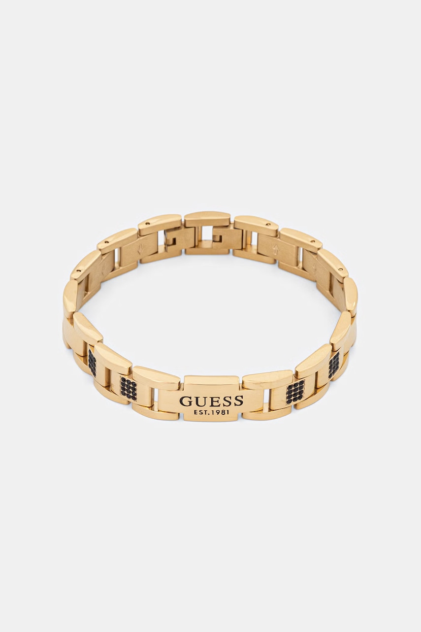 Levně Guess náramek pánský nerezová ocel Crystal