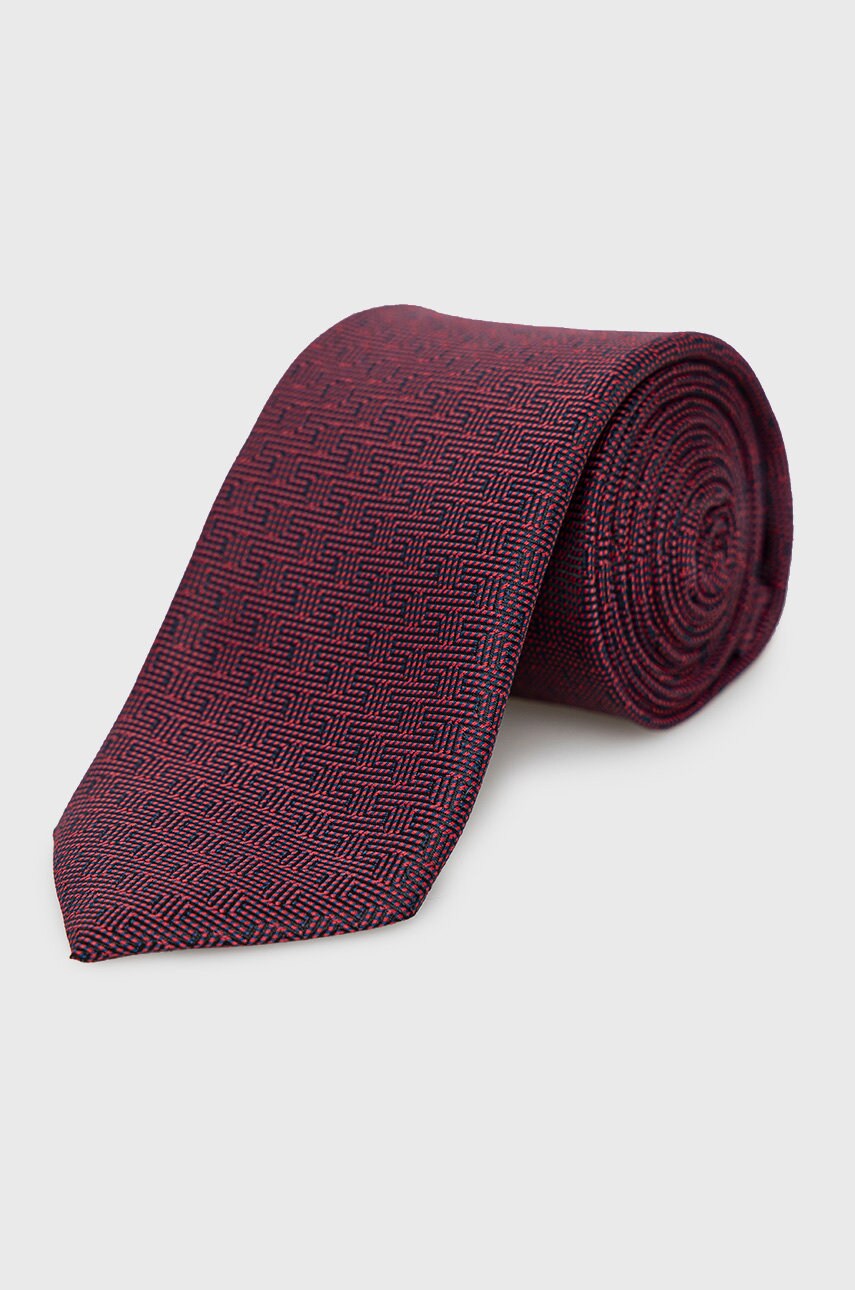 Boss cravata culoarea bordo