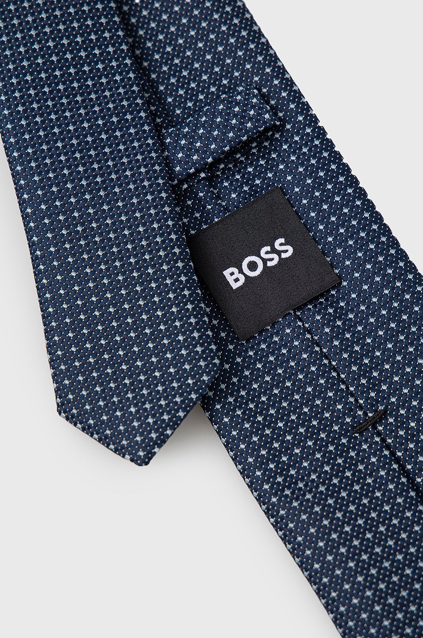 

Галстук из смесового шелка BOSS цвет синий