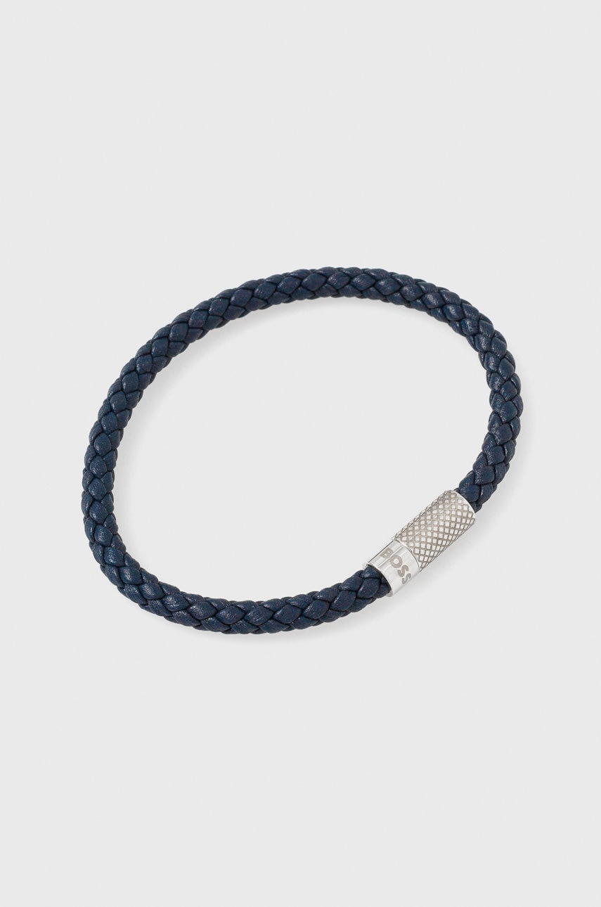 Boss bratara de piele barbati