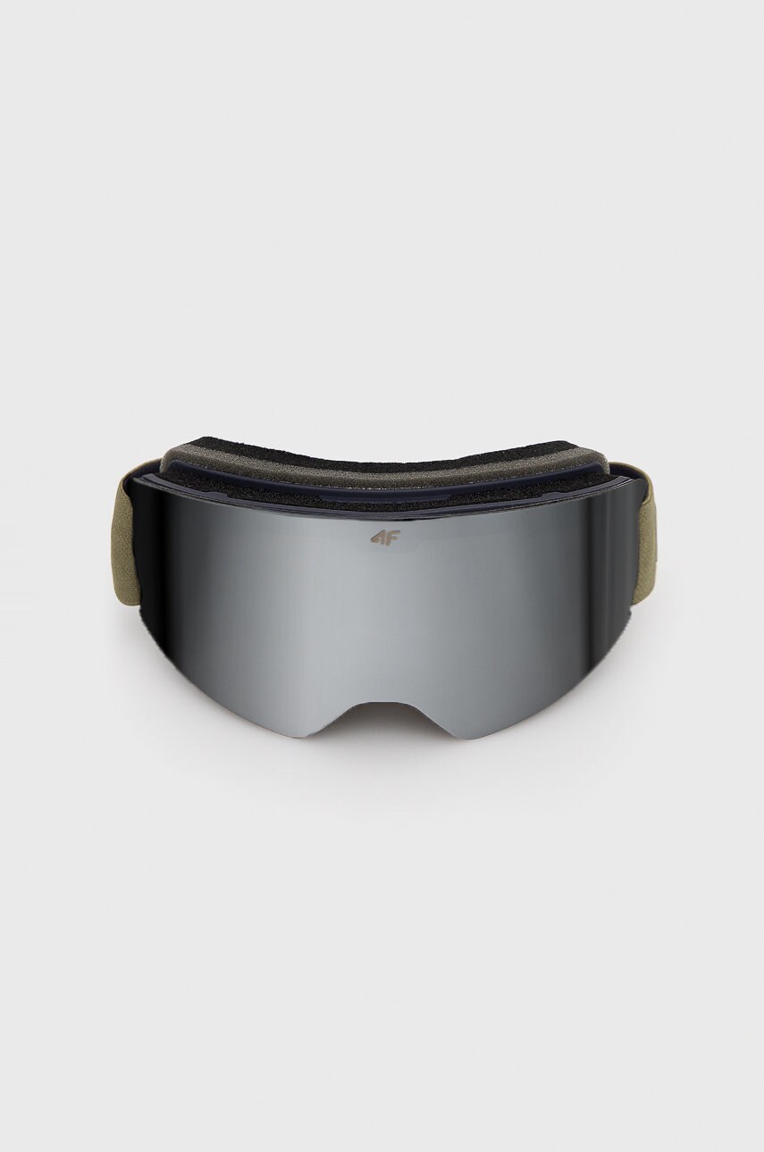 4f ochelari de snowboard free on board culoarea verde