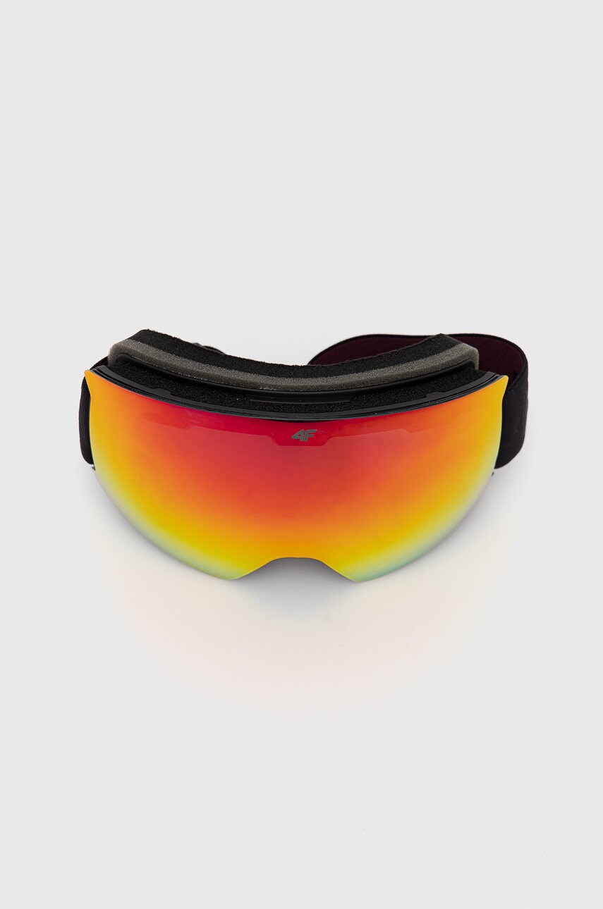 4f ochelari de snowboard free on board culoarea negru