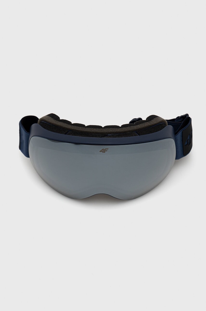 4f ochelari de schi culoarea albastru marin