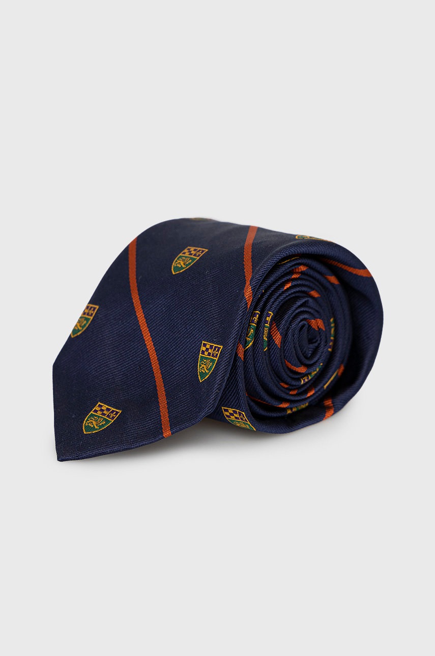 

Копринена вратовръзка Polo Ralph Lauren в тъмносиньо, Тъмносин