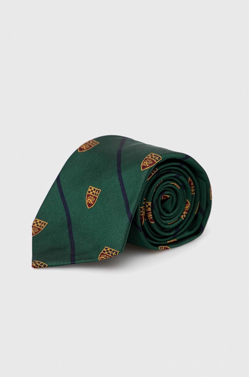 

Копринена вратовръзка Polo Ralph Lauren в зелено, Зелен