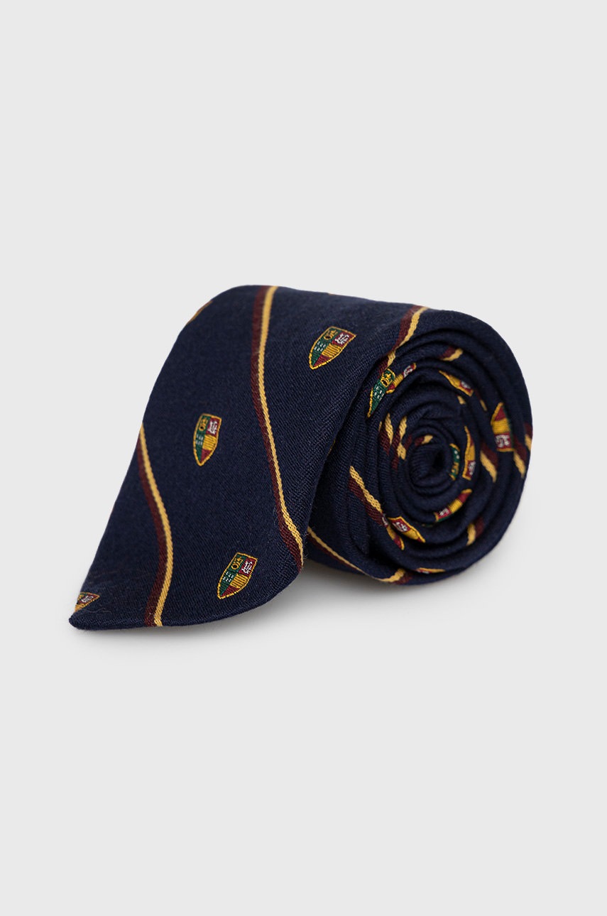 

Вълнена вратовръзка Polo Ralph Lauren в тъмносиньо, Тъмносин
