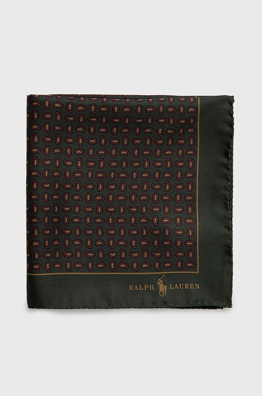 

Копринено джобно каре Polo Ralph Lauren в зелено, Зелен