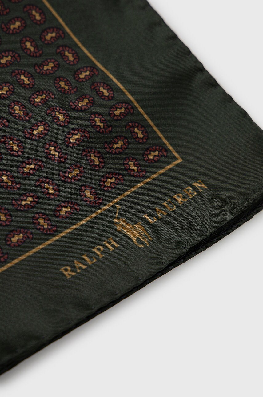 

Карманный платок из шелка Polo Ralph Lauren цвет зелёный
