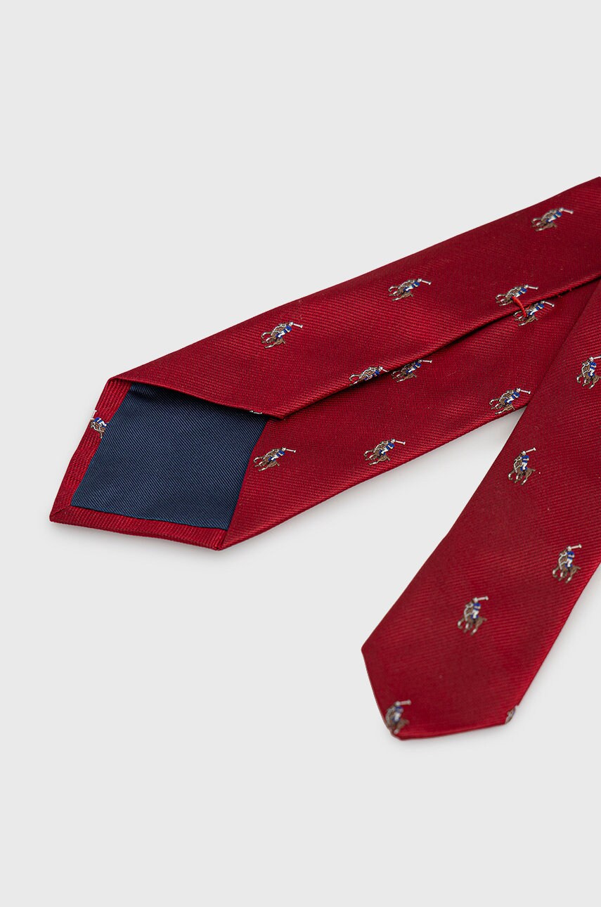 

Шелковый галстук Polo Ralph Lauren цвет красный