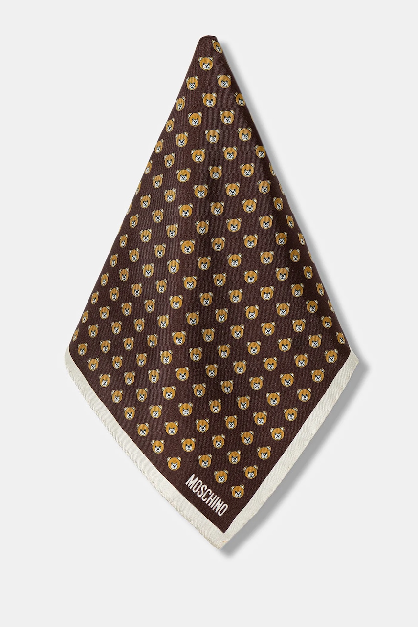 Moschino batistă de buzunar de mătase M5261 E5000 Moschino batistă de buzunar de mătase M5261 E5000