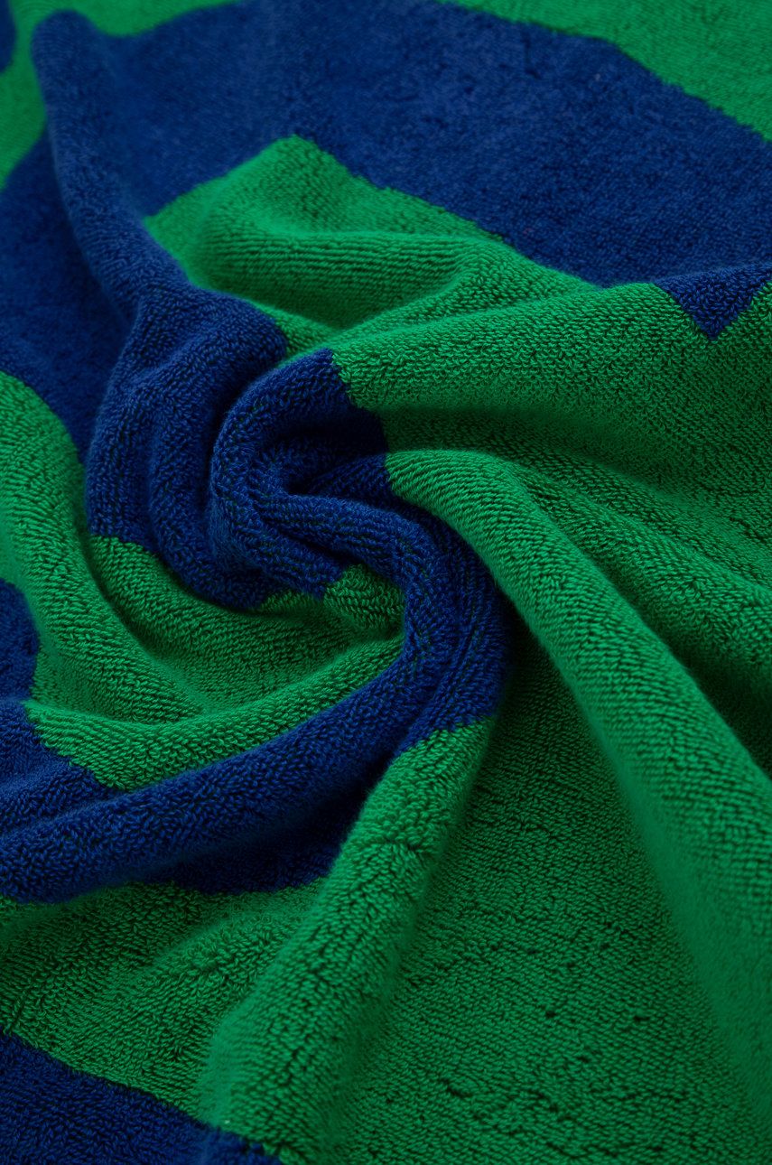Lacoste ręcznik bawełniany kolor turkusowy