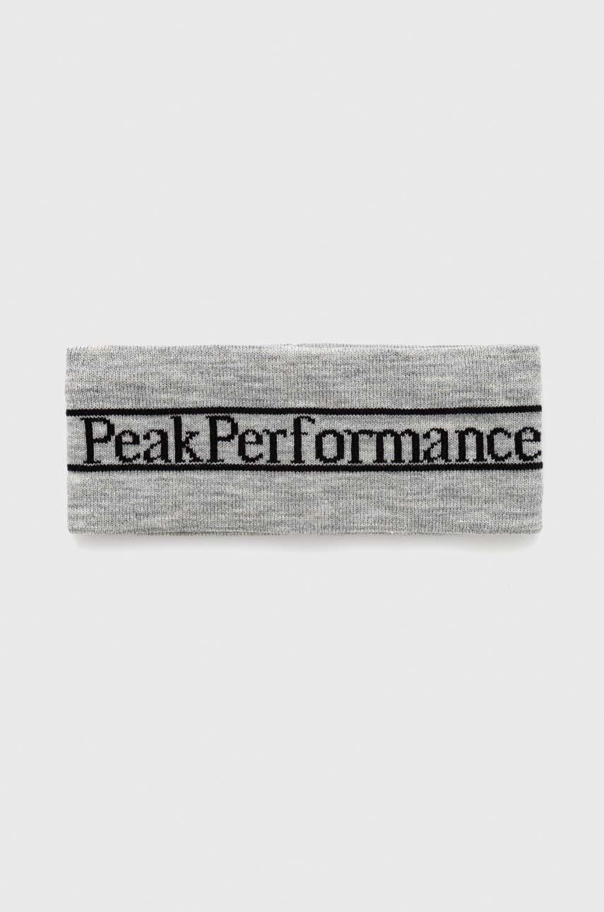 Peak Performance bentita pentru cap Pow culoarea gri accesorii