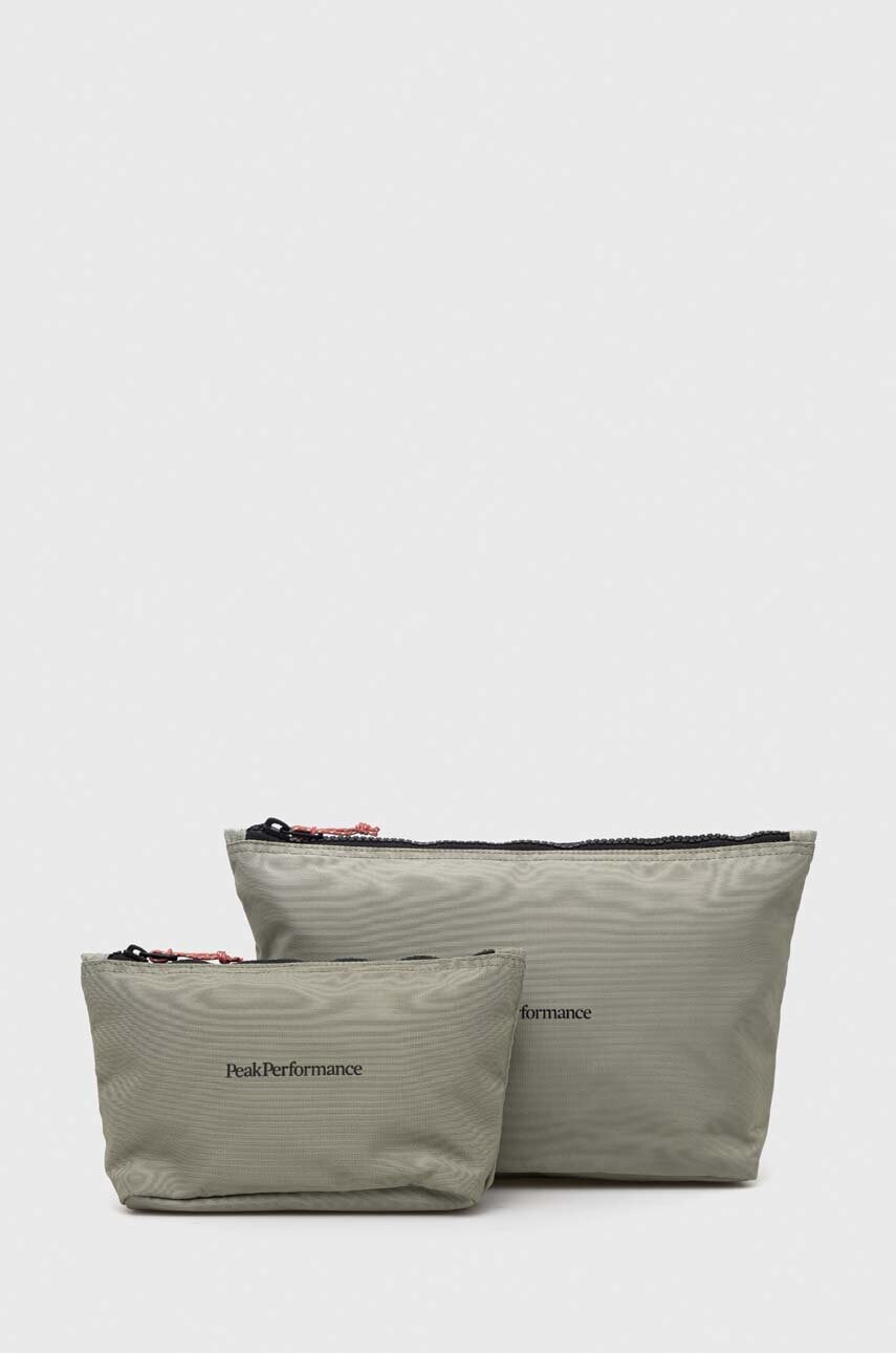

Косметичка Peak Performance 2-pack колір зелений